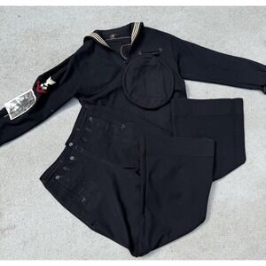 1940's Vintage Blue US Navy Full Dress Uniform WW2 (Jacket, Hat, Pants)